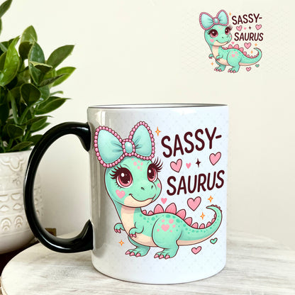 UV DTF Decal - Sassy Saurus 11oz Coffee Mug Weefers