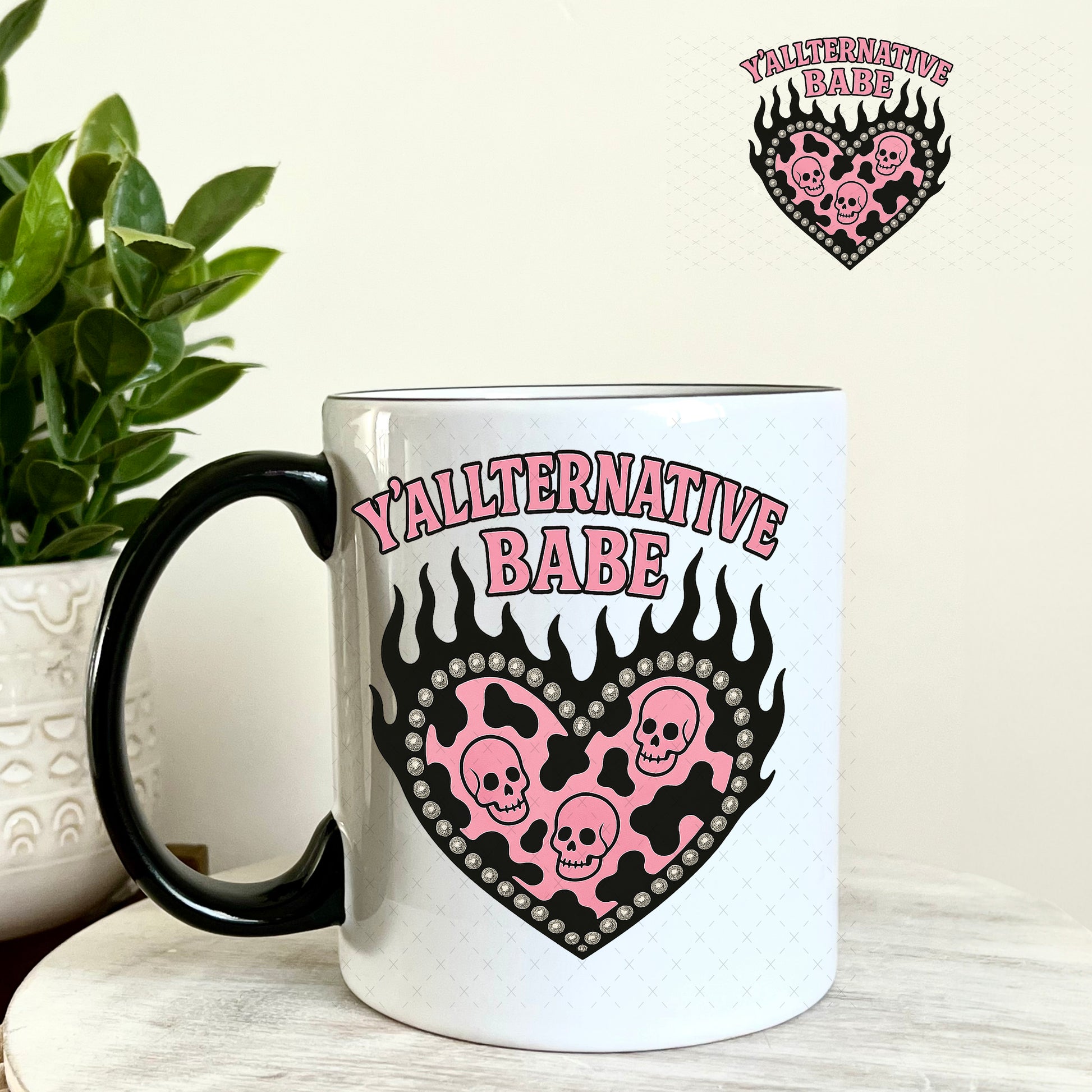 UV DTF Decal - Y'Allternative Babe 11oz Coffee Mug Weefers