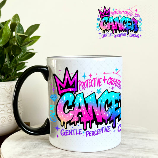 UV DTF Decal - Cancer Zodiac Sign 11oz Coffee Mug Weefers
