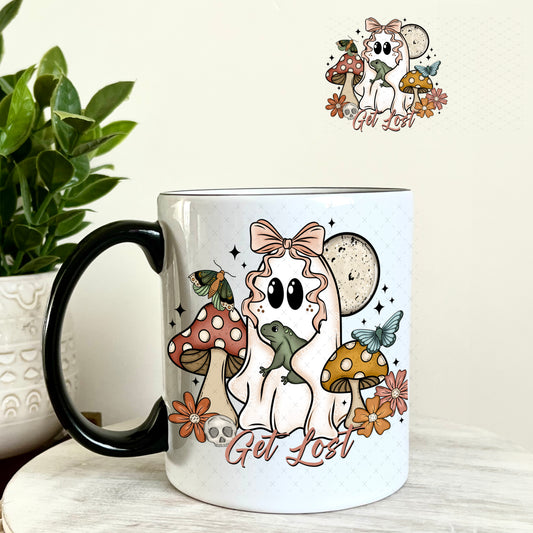 UV DTF Decal - Cottagecore Ghost Wonderland 11oz Coffee Mug Weefers