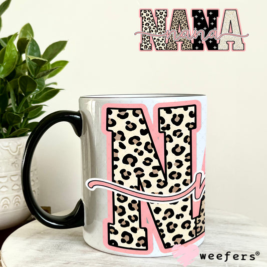 UV DTF Cup Wrap – Cheetah Nana 11oz Coffee Mug Weefers