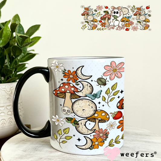 UV DTF Cup Wrap – Cottagecore Ghost Wonderland - Weefers Exclusive 11oz Coffee Mug Weefers