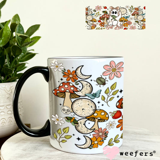 UV DTF Cup Wrap – Cottagecore Ghost Wonderland - Weefers Exclusive 11oz Coffee Mug Cup Wrap Weefers