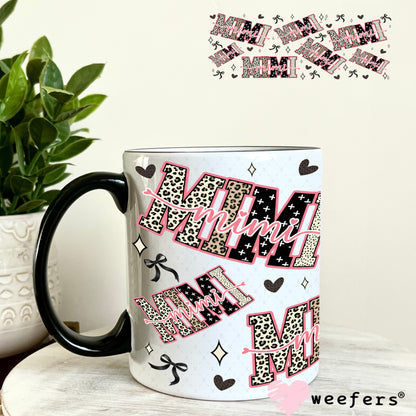 UV DTF Cup Wrap – Mimi Cheetah Print - Weefers Exclusive 11oz Coffee Mug Weefers