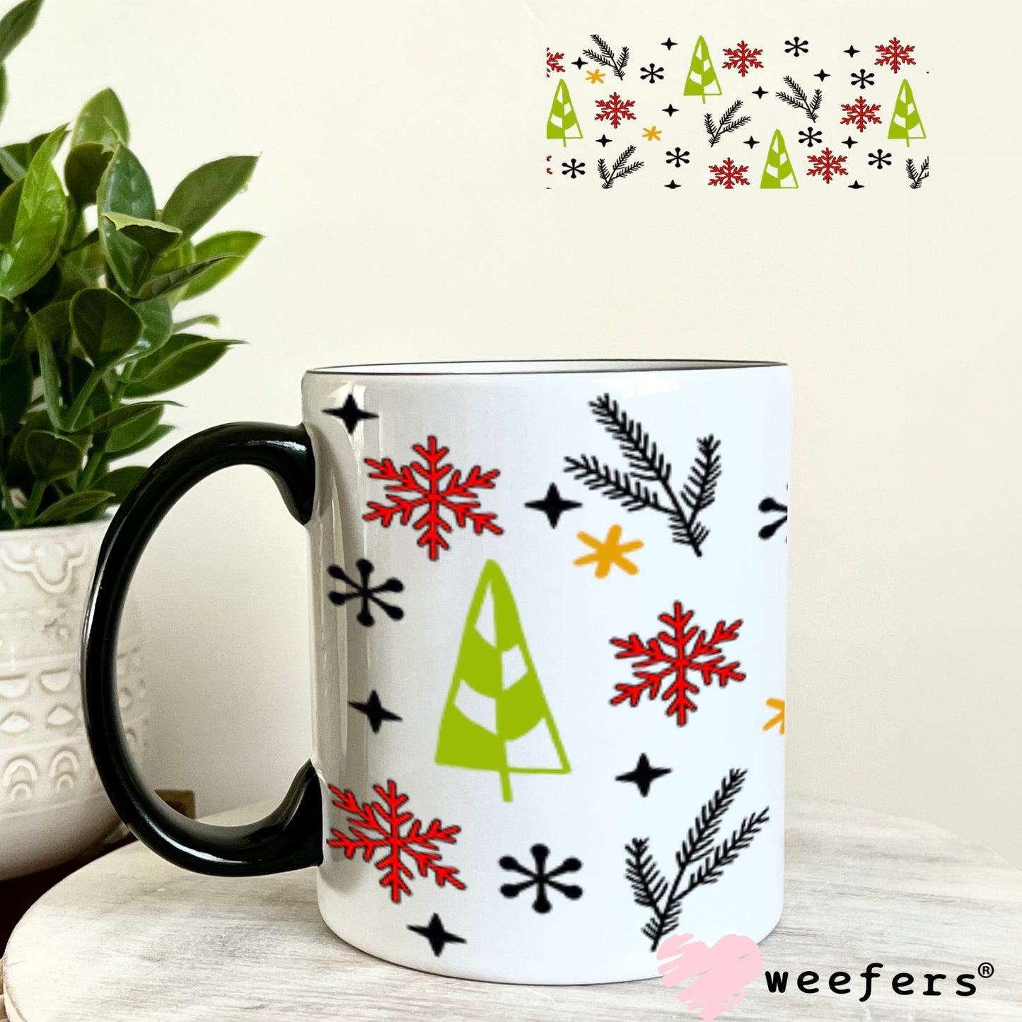 UV DTF Cup Wrap – Christmas What the Elf Sidekick- Weefers Exclusive 11oz Coffee Mug Cup Wrap Weefers