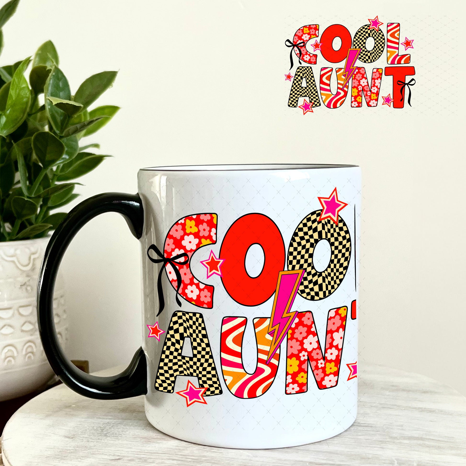 UV DTF Decal - Cool Aunt 11oz Coffee Mug Weefers