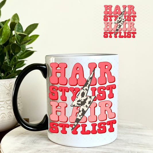 UV DTF Decal - Hair Stylist 11oz Coffee Mug Weefers