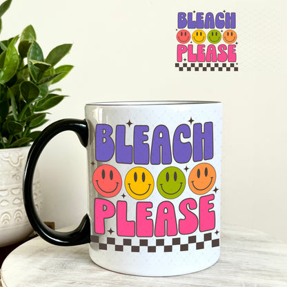 UV DTF Decal - Bleach Please Hair Stylist 11oz Coffee Mug Weefers