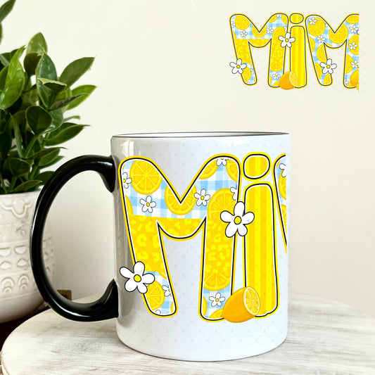 UV DTF Decal - Mimi Sunny Yellow 11oz Coffee Mug Weefers