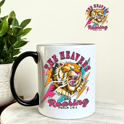 UV DTF Decal - The Heavens are Roaring 11oz Coffee Mug Weefers