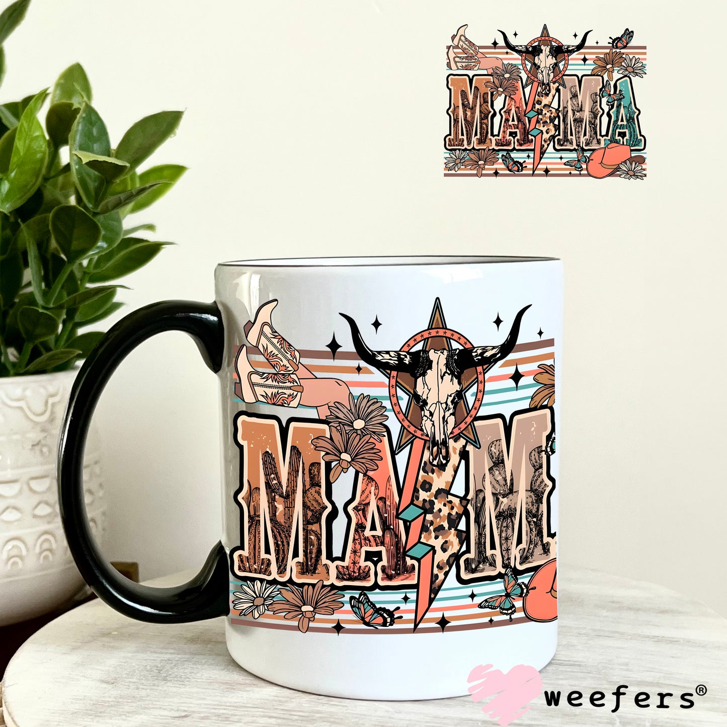 Aztec Mama UV DTF 11oz Coffee Mug Decal