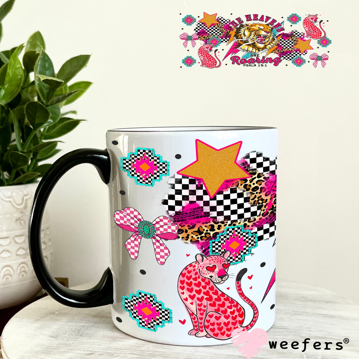 UV DTF Cup Wrap – The Heavens are Roaring - Weefers Exclusive 11oz Coffee Mug Weefers