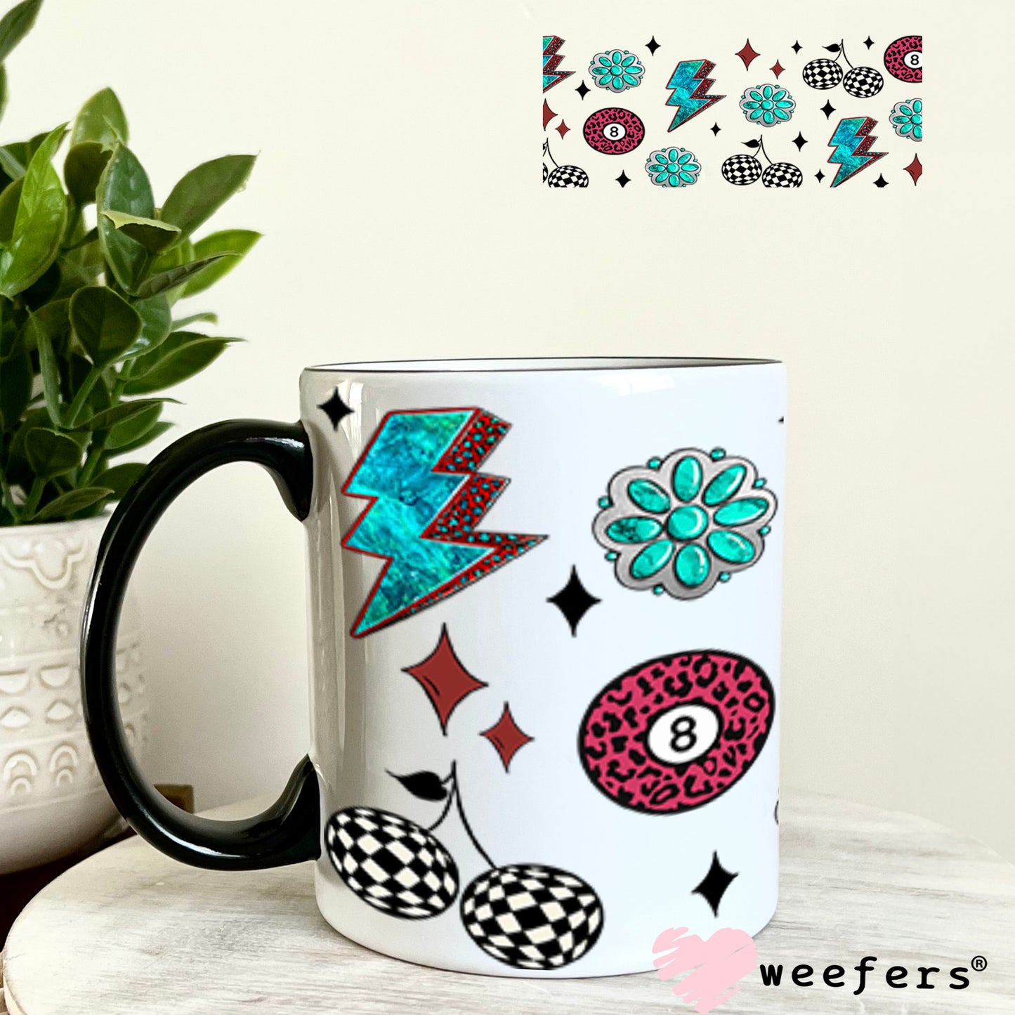 UV DTF Cup Wrap – Drink Your Water and Don't Be a B$tch Sidekick - Weefers Exclusive 11oz Coffee Mug Cup Wrap Weefers