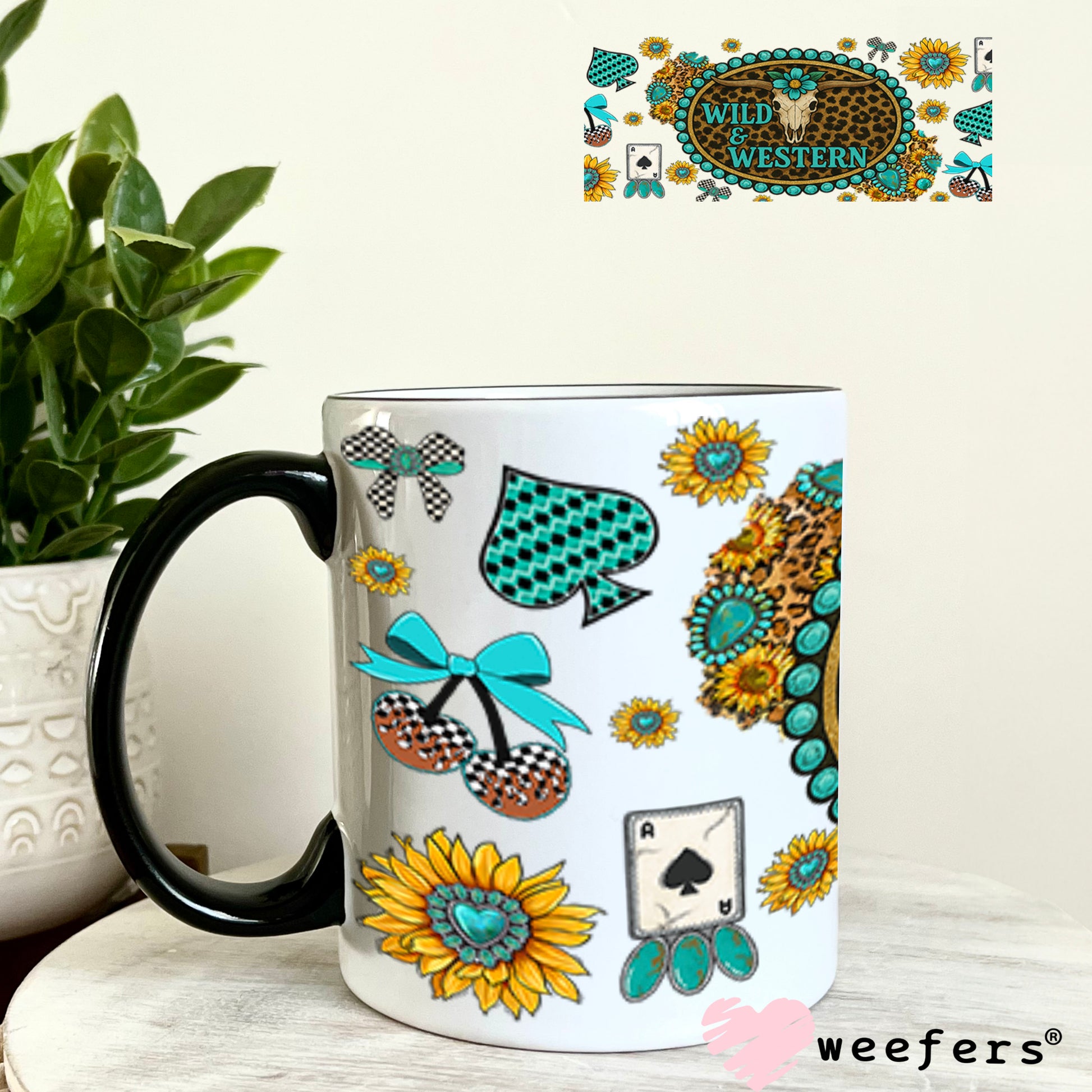 UV DTF Cup Wrap – Wild and Western - Weefers Exclusive 11oz Coffee Mug Cup Wrap Weefers