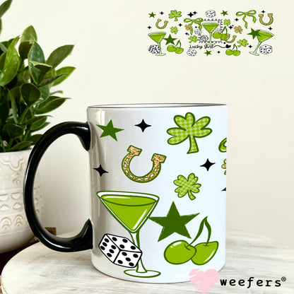 UV DTF Cup Wrap – St. Patrick's Day - Lucky Girl 11oz Coffee Mug Weefers