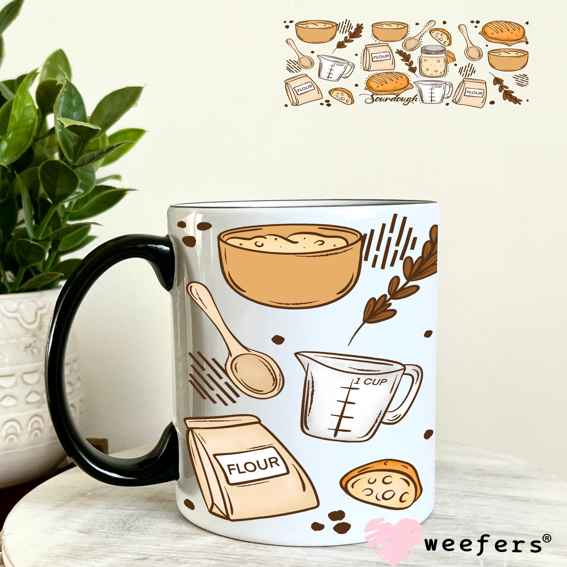 UV DTF Cup Wrap – Sourdough Bread 11oz Coffee Mug Weefers