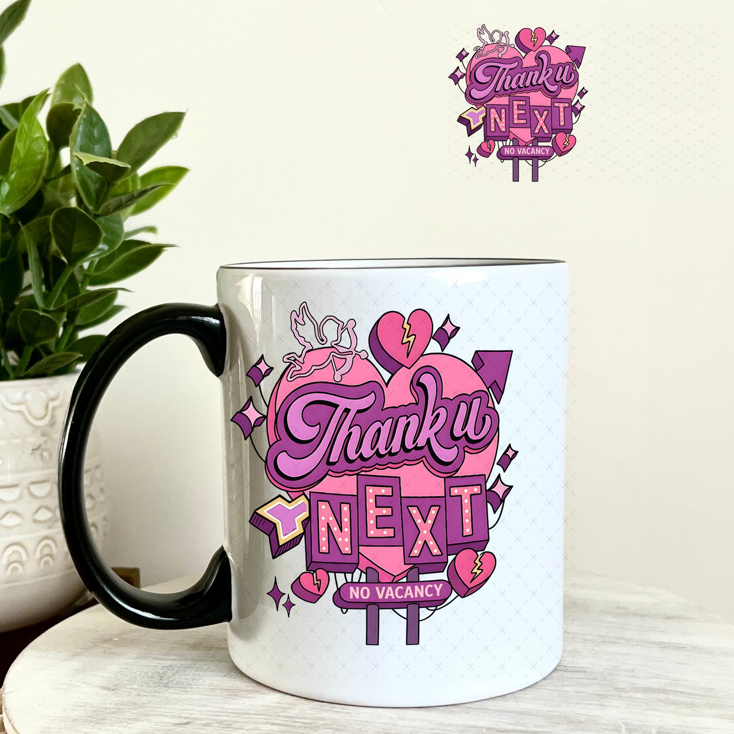 UV DTF Decal - Thank you Next 11oz Coffee Mug Weefers