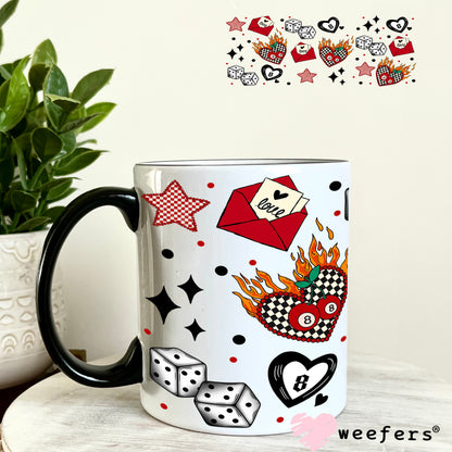 UV DTF Cup Wrap – Love is a Gamble Sidekick - Weefers Exclusive 11oz Coffee Mug Weefers