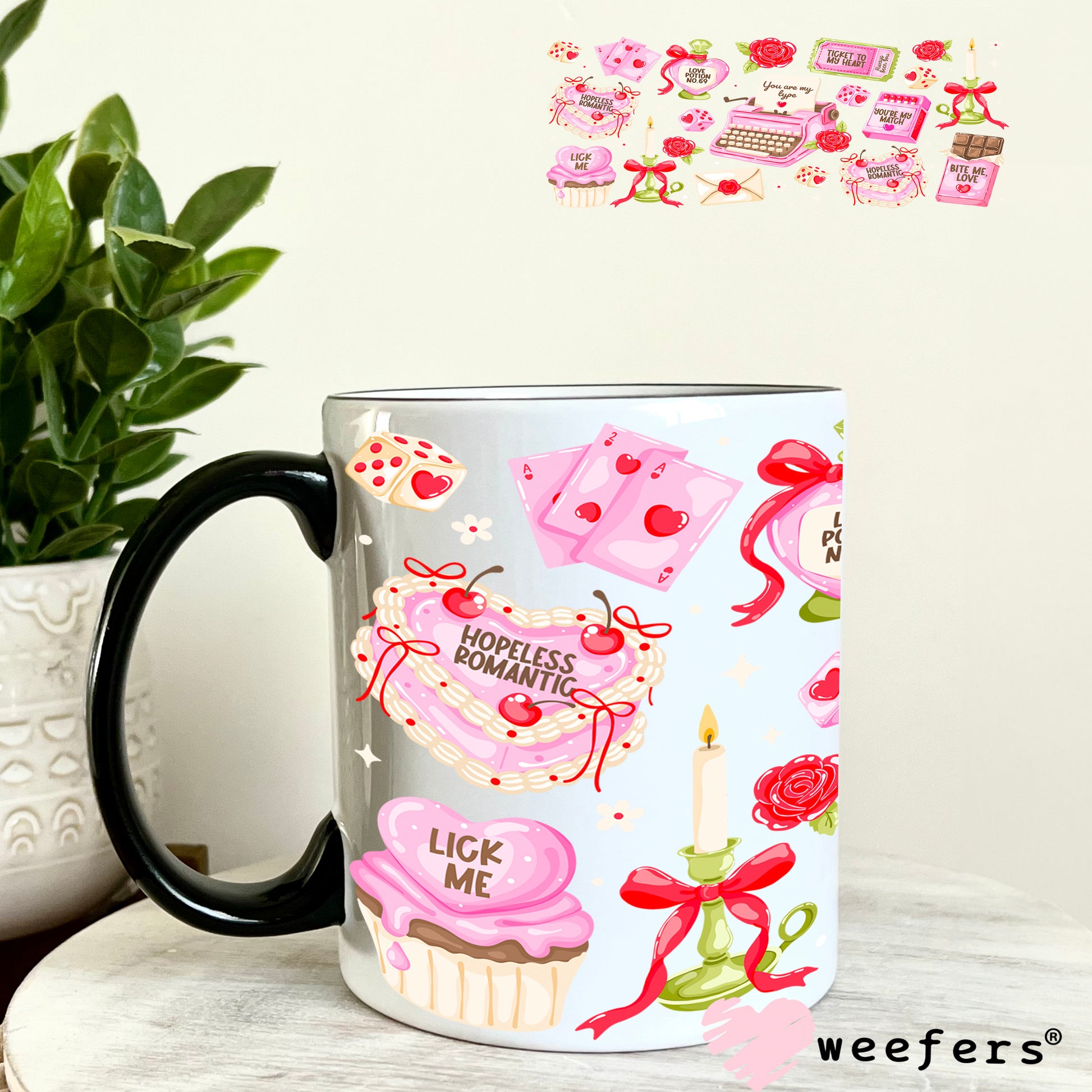 UV DTF Cup Wrap – You Are My Type Valentine's Day 11oz Coffee Mug Weefers