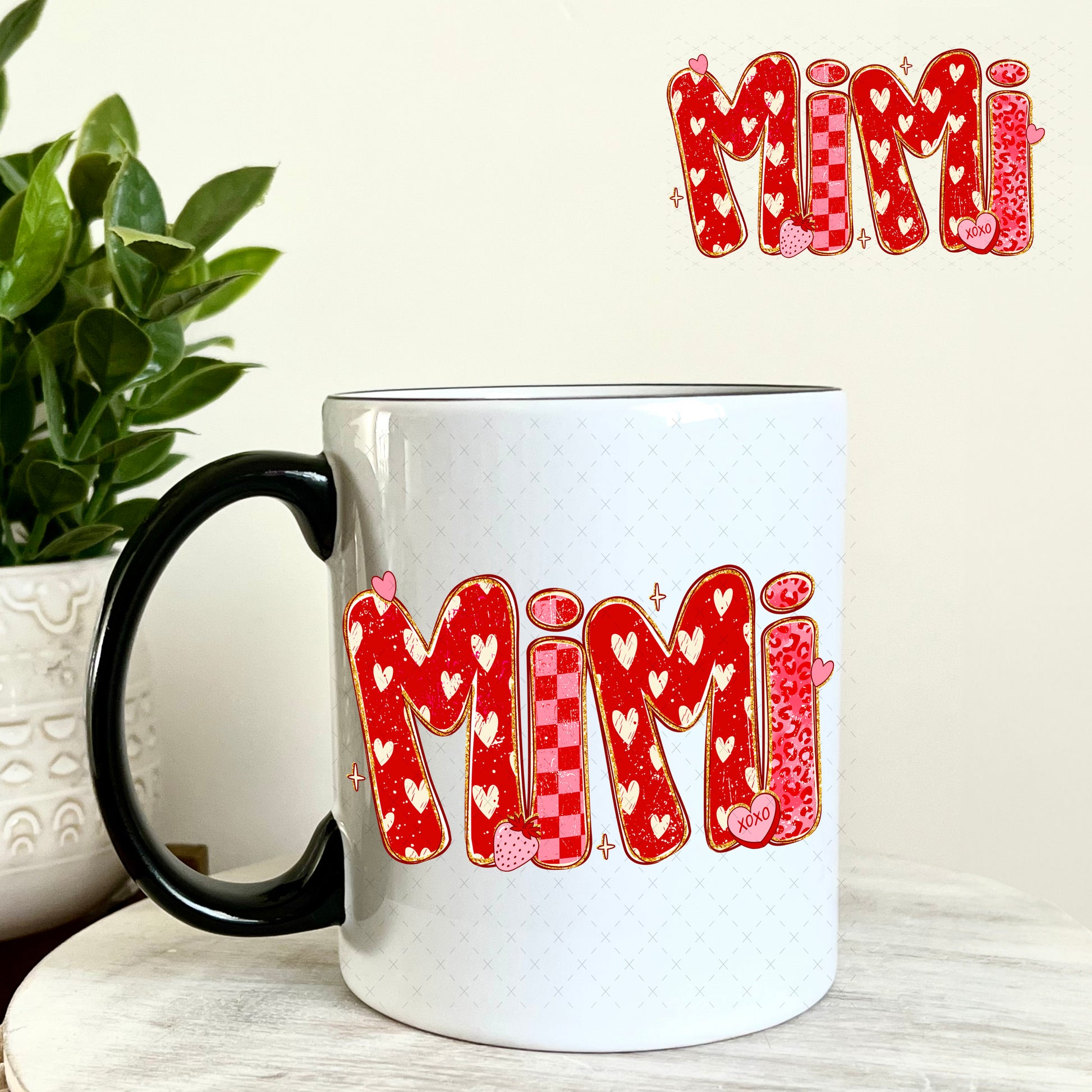 UV DTF Decal - Mimi Valentine's Day 11oz Coffee Mug Weefers