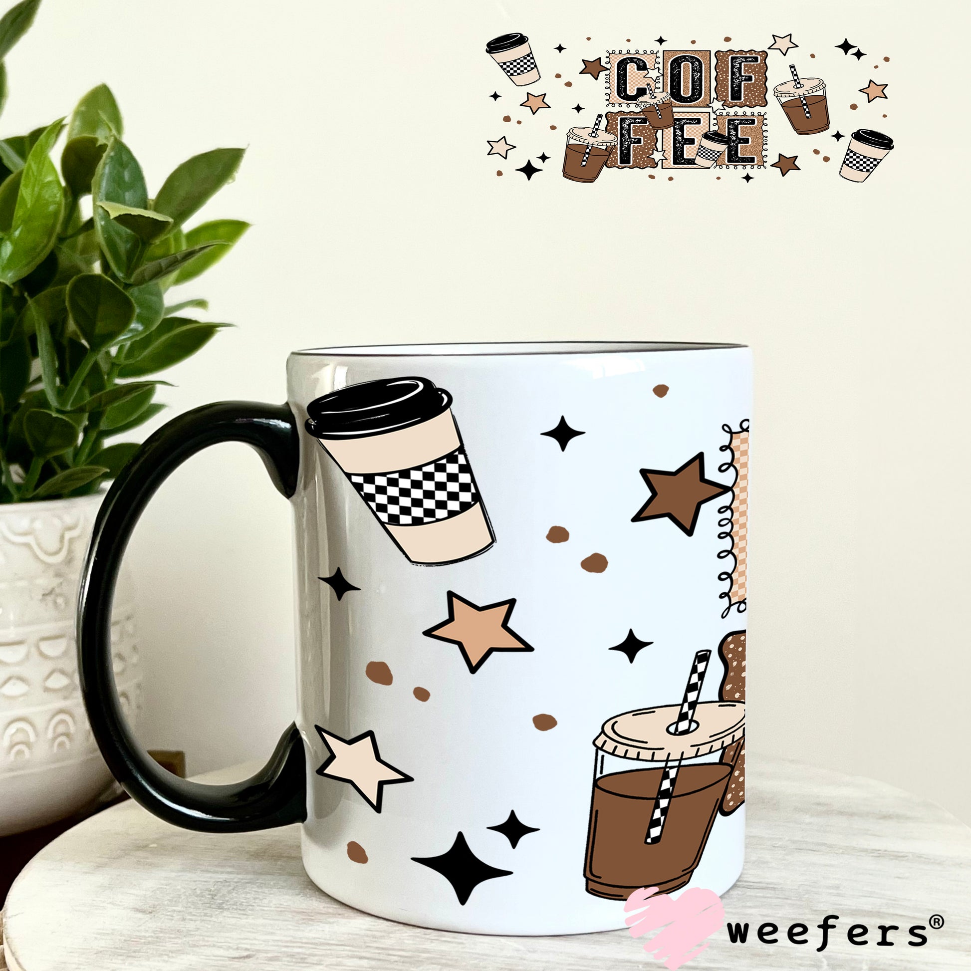 UV DTF Cup Wrap – Coffee Iced and Hot 11oz Coffee Mug Weefers