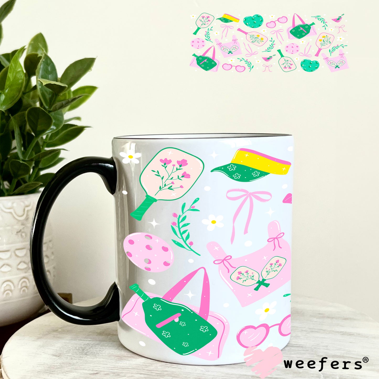 UV DTF Cup Wrap – Pickleball Favorite Things 11oz Coffee Mug Weefers