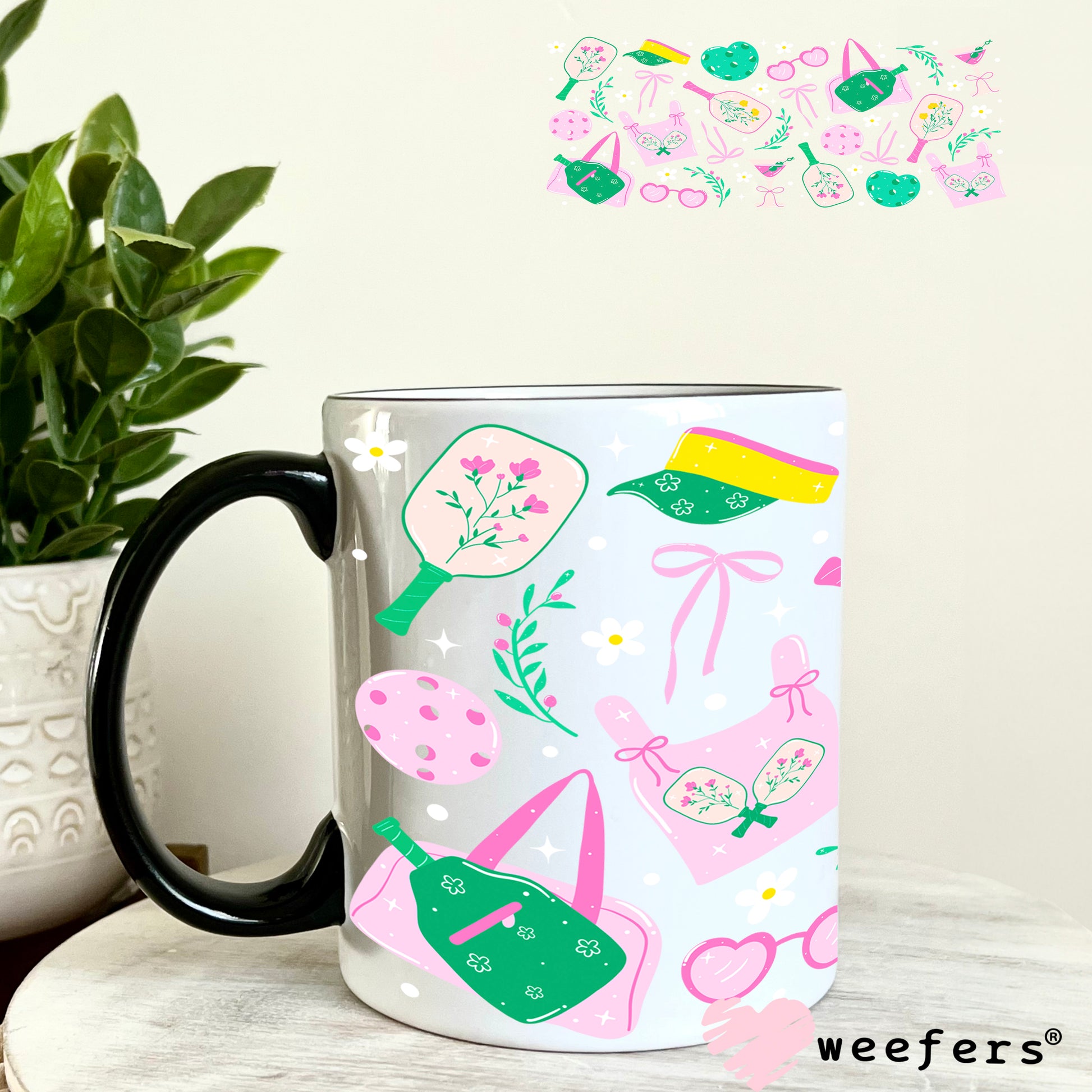 UV DTF Cup Wrap – Pickleball Favorite Things 11oz Coffee Mug Weefers