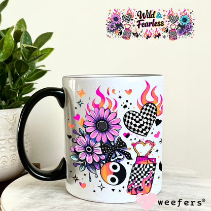 UV DTF Cup Wrap – Wild and Fearless 11oz Coffee Mug Weefers