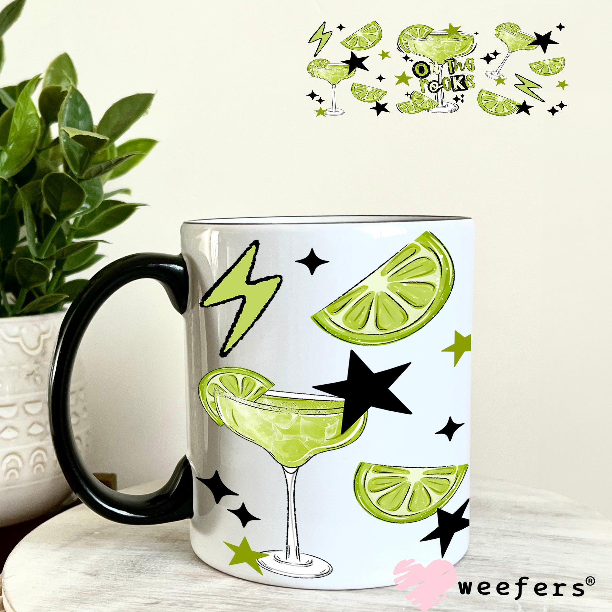 UV DTF Cup Wrap – On the Rocks Margarita 11oz Coffee Mug Weefers