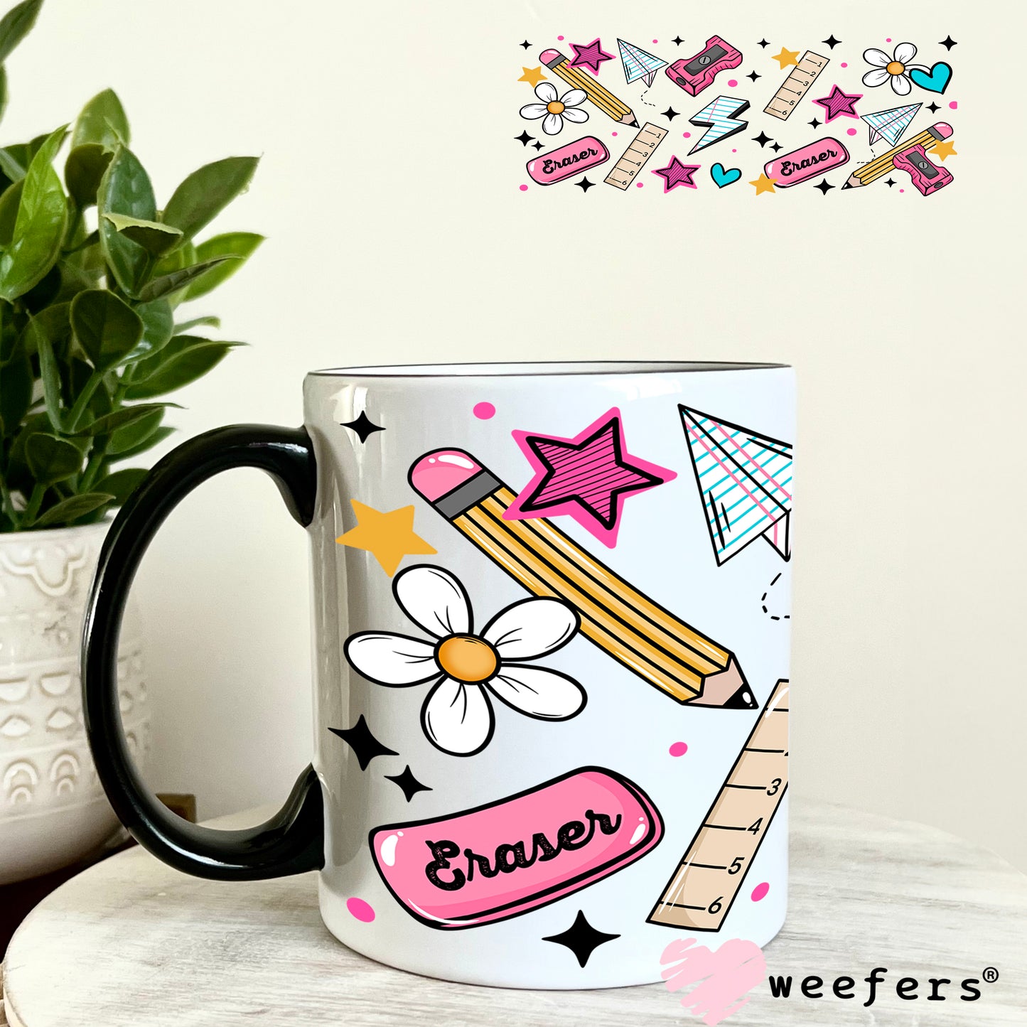 UV DTF Cup Wrap – Teacher Life 11oz Coffee Mug Weefers