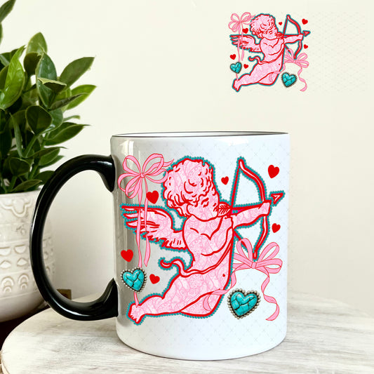 UV DTF Decal -Cupid Valentine's Day 11oz Coffee Mug Weefers