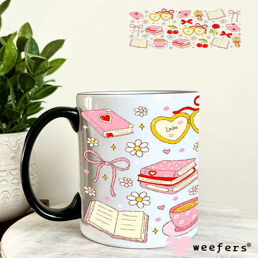 UV DTF Cup Wrap – Love You Book Lover 11oz Coffee Mug Weefers