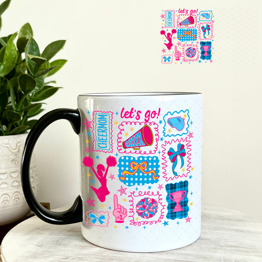 UV DTF Decal - Cheer Mom 11oz Coffee Mug Weefers