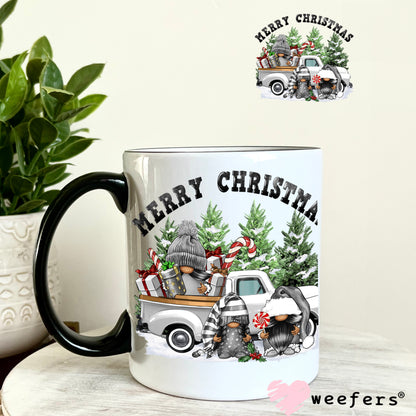 Merry Christmas Gnomes and Vintage Truck UV DTF Decal - Weefers