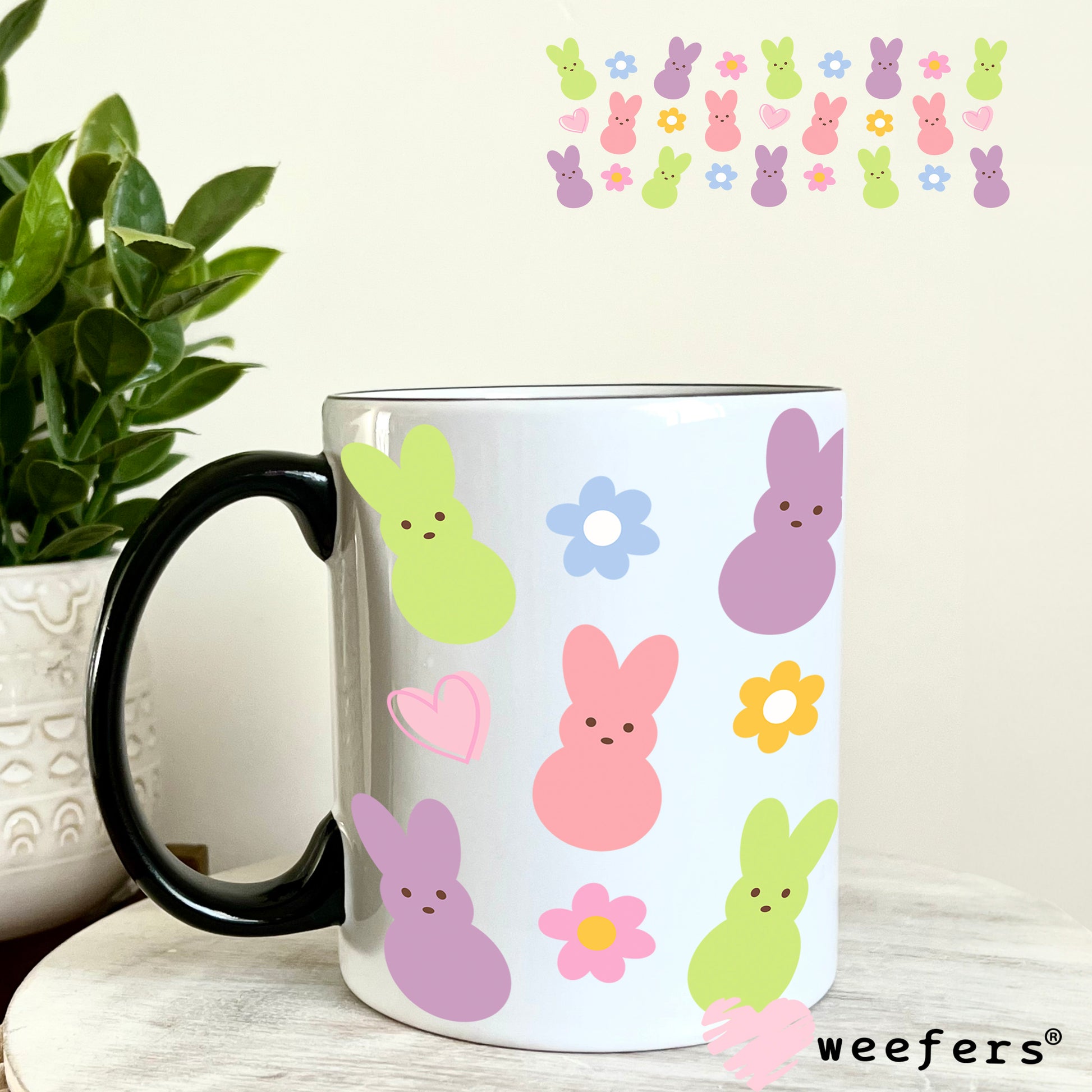 UV DTF Cup Wrap – I See Bunnies 11oz Coffee Mug Weefers