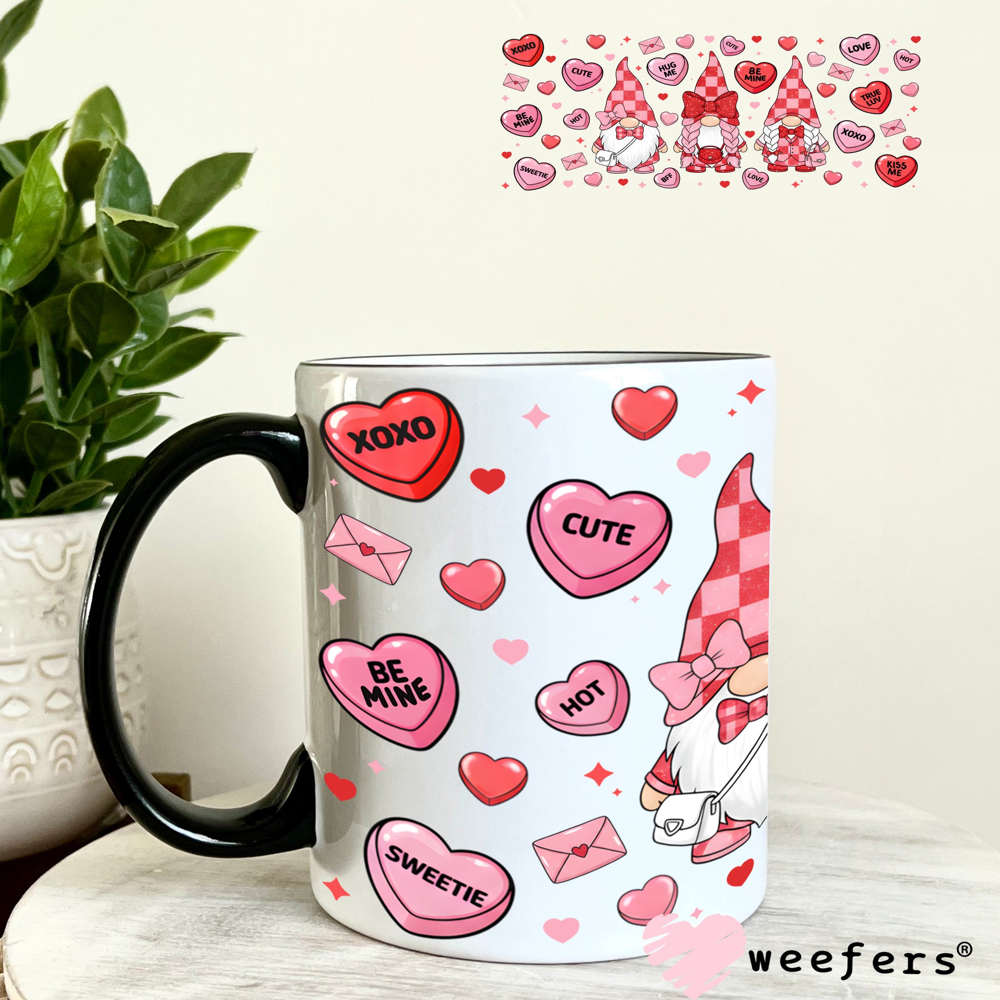 UV DTF Cup Wrap – Valentine Gnomes 11oz Coffee Mug Weefers