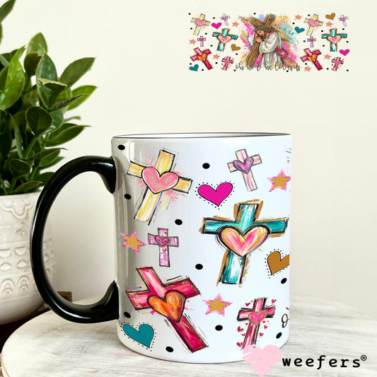 UV DTF Cup Wrap – Oh how He Loves Us - Weefers Exclusive 11oz Coffee Mug Weefers