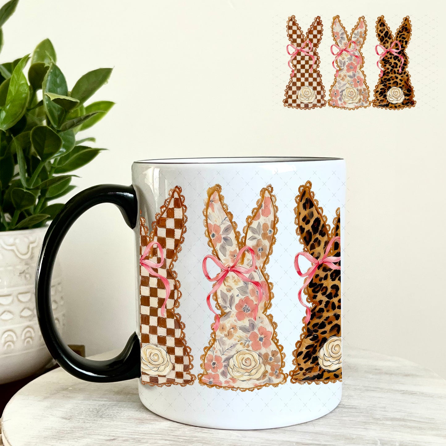 UV DTF Decal - Bougee Bunnies