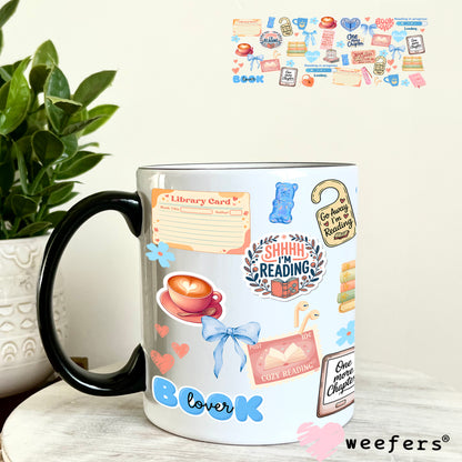 UV DTF Cup Wrap – One More Chapter Blue 11oz Coffee Mug Weefers