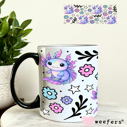 UV DTF Cup Wrap – Axolotl Purple 11oz Coffee Mug Weefers