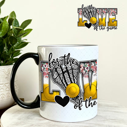 UV DTF Decal - For the Love of the Game Lacrosse 11oz Coffee Mug Weefers