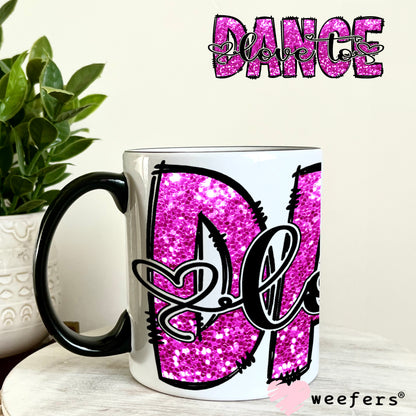 UV DTF Cup Wrap – Love to Dance 11oz Coffee Mug Weefers