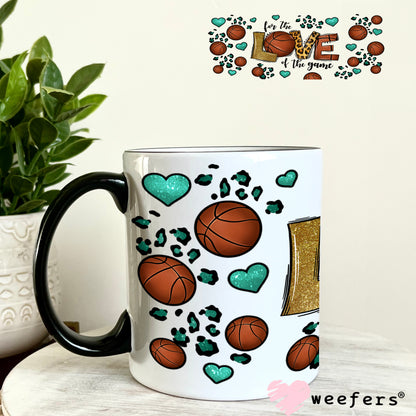 UV DTF Cup Wrap – For the Love of the Game Basketball 11oz Coffee Mug Weefers
