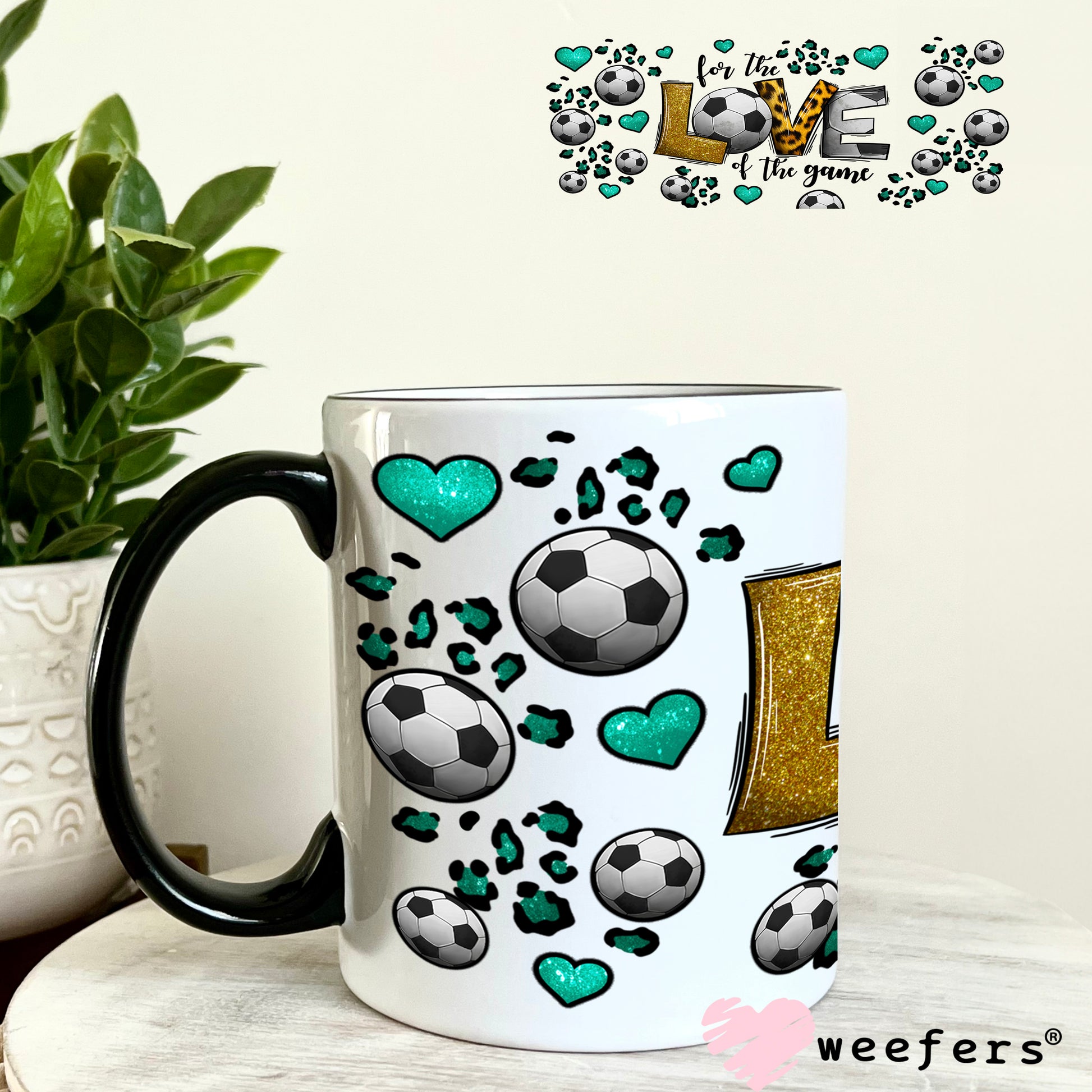UV DTF Cup Wrap – For the Love of the Game Soccer 11oz Coffee Mug Weefers