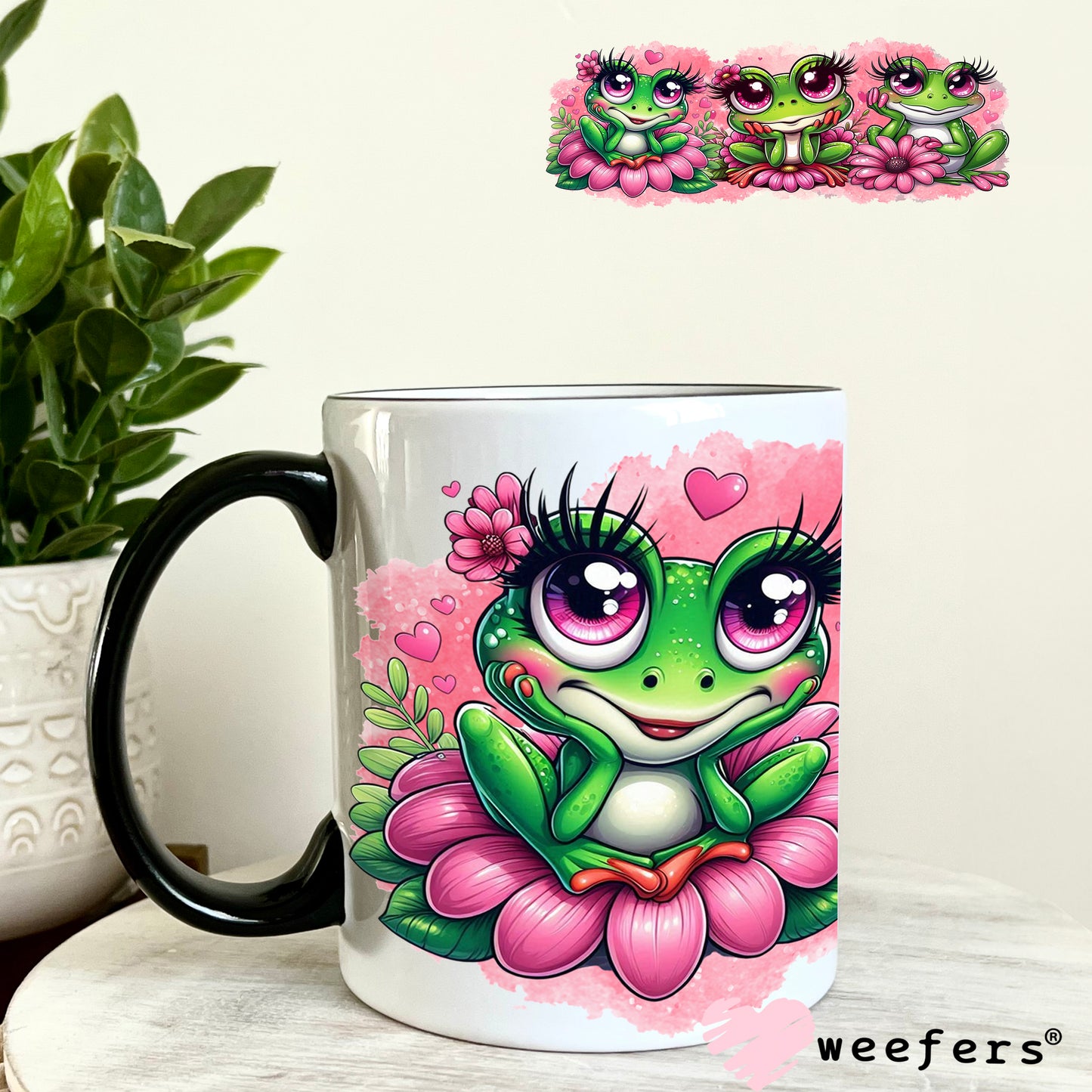 UV DTF Cup Wrap – Bougee Frog Girlfriends 11oz Coffee Mug Weefers
