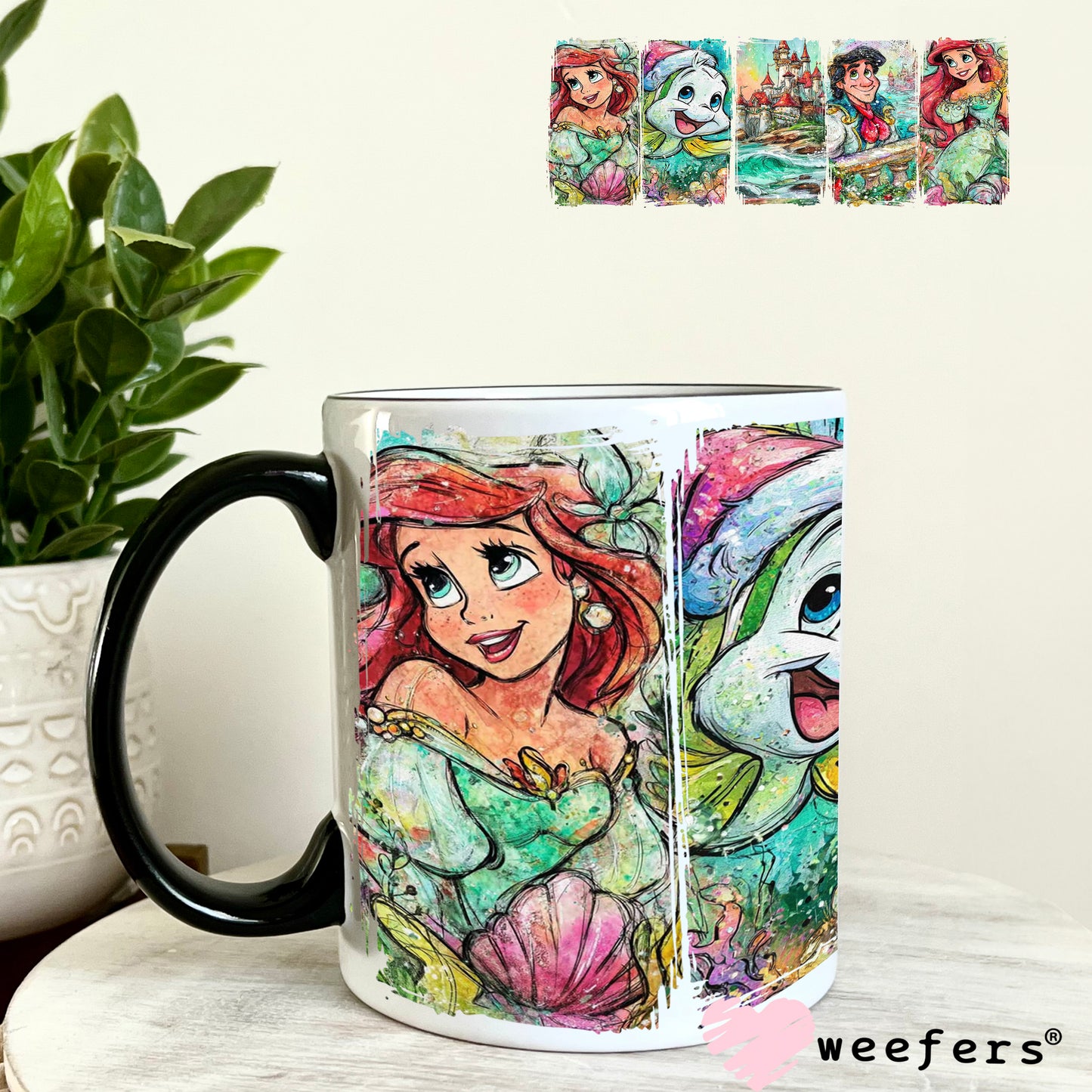 UV DTF Cup Wrap – Mermaid 11oz Coffee Mug Weefers