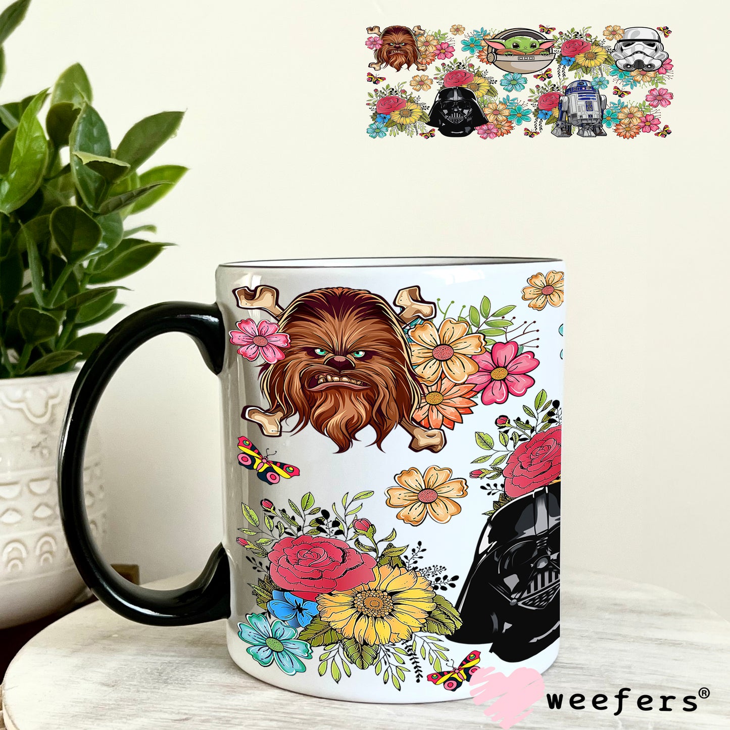 UV DTF Cup Wrap – Star Wars Friends 11oz Coffee Mug Weefers