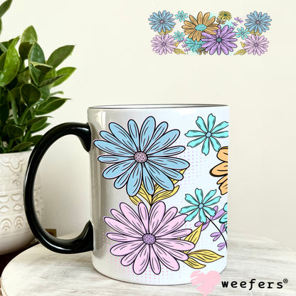 UV DTF Cup Wrap – Spring Flowers 11oz Coffee Mug Weefers
