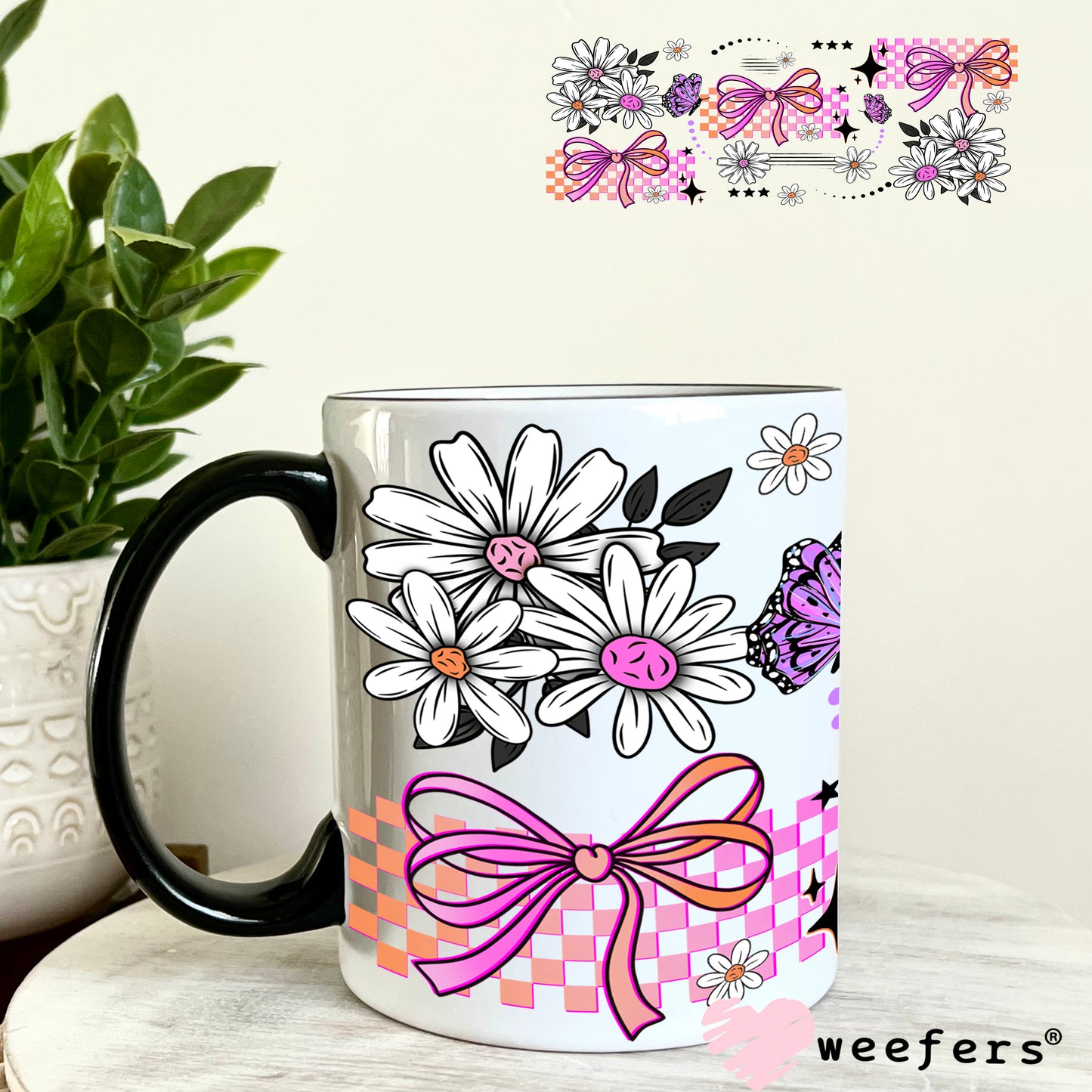 UV DTF Cup Wrap – Love Yourself Loudly Elements 11oz Coffee Mug Weefers