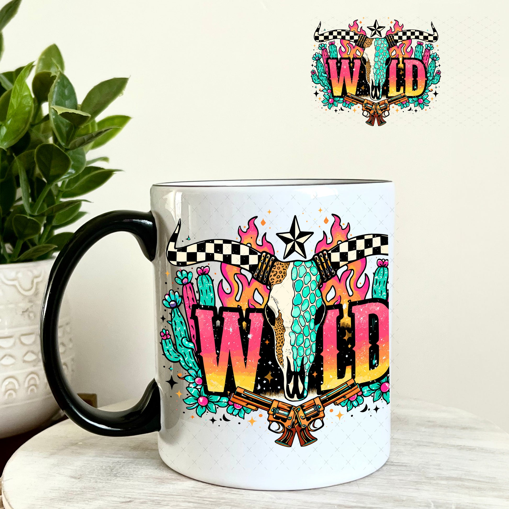 UV DTF Decal - Wild Western 11oz Coffee Mug Weefers